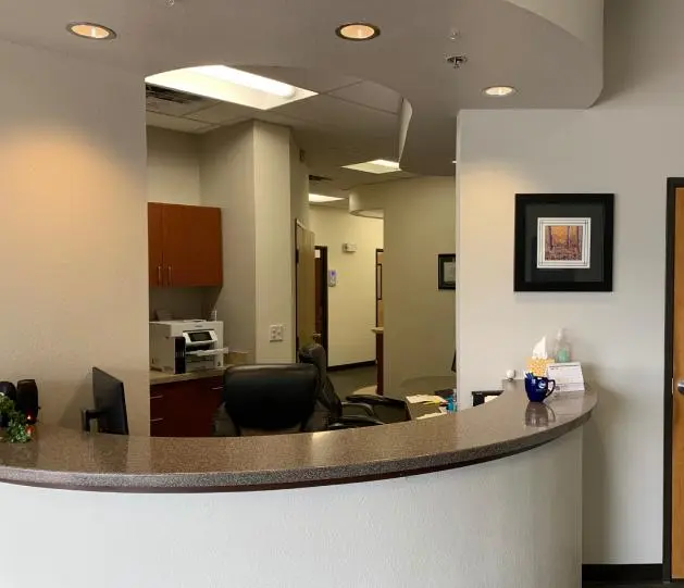 Sandia Smiles Reception — Albuquerque Dentist Comfortable reception area at Sandia Smiles Dental Center in Albuquerque new Mexico<br />